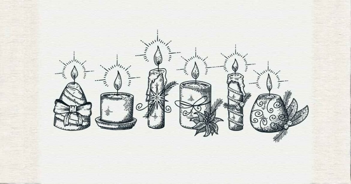 candle drawing