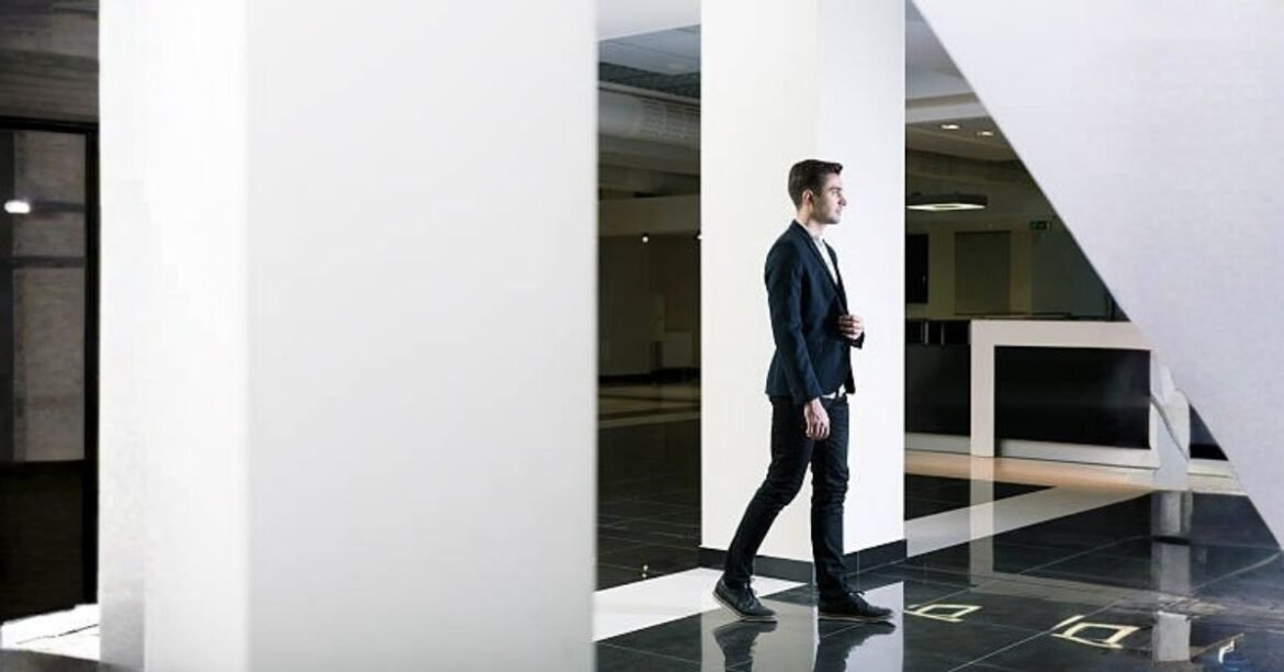 black white floor tile