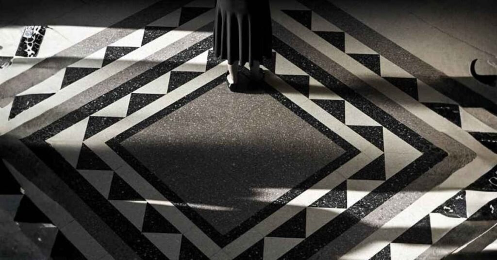 Black White Floor Tile