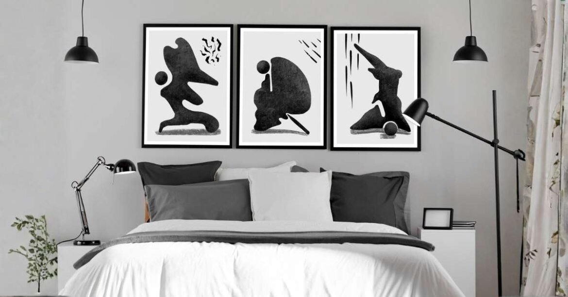 bedroom wall artwork
