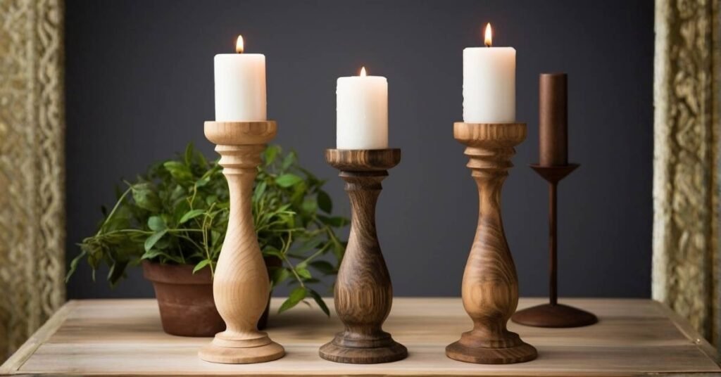 gold candle holders