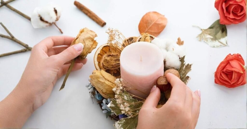 candle falling