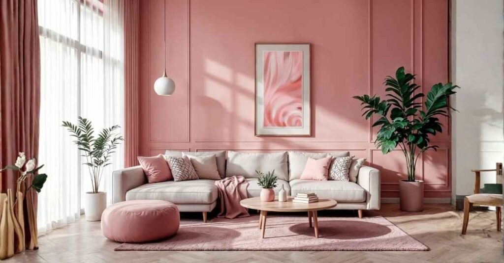 pink wall decor