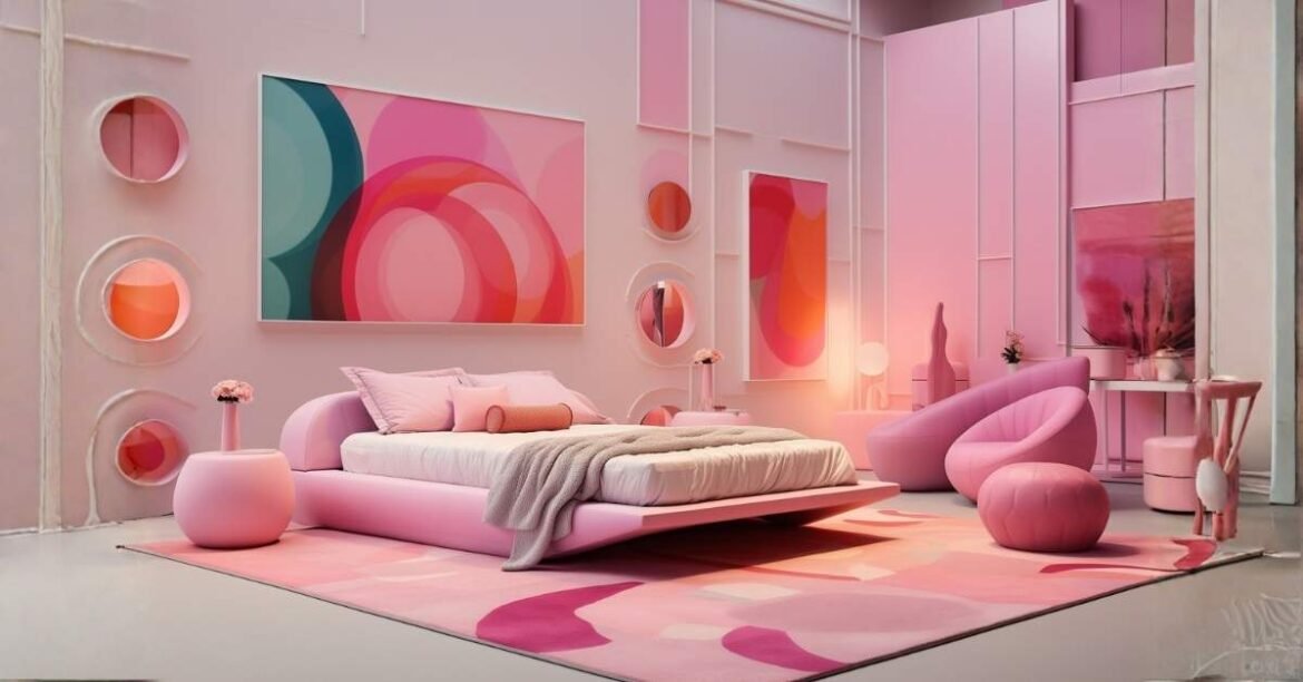 pink wall decor