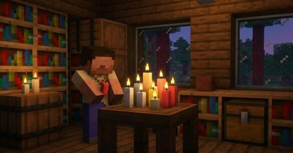 how to make candles in minecraft